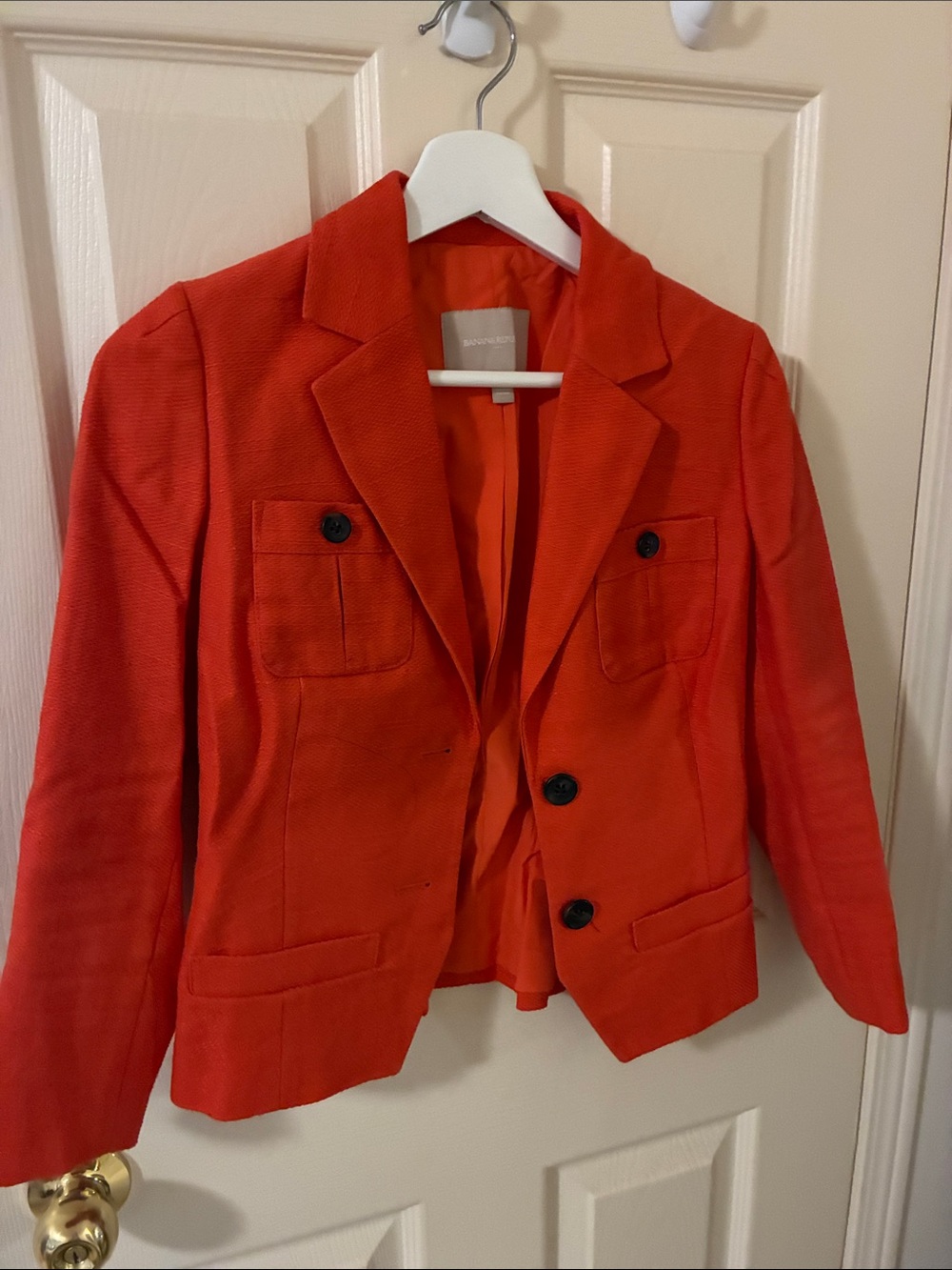 Banana Republic Bright Orange Women's Tailored Blazer